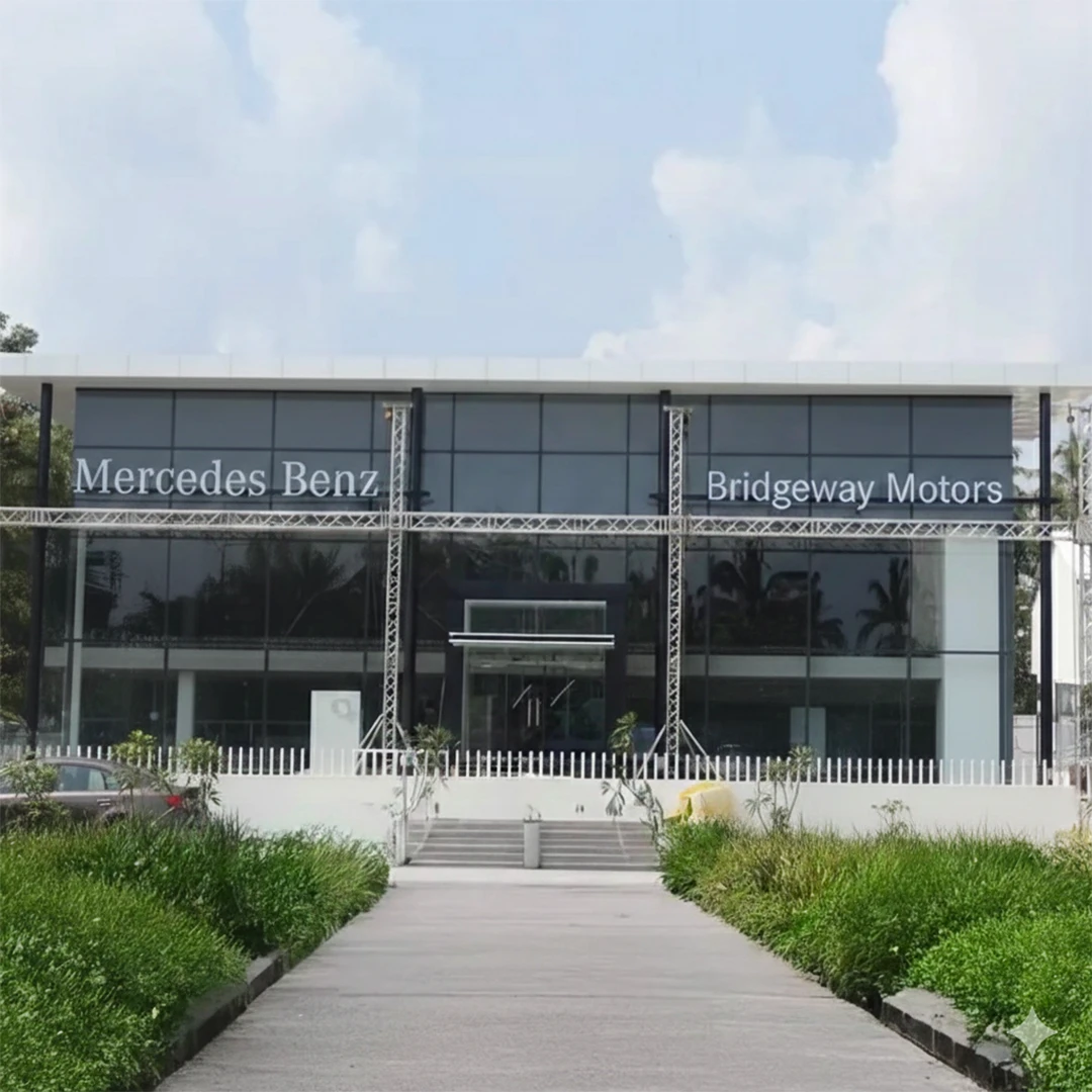 Mercedes-Benz Bridgeway Motors showroom façade